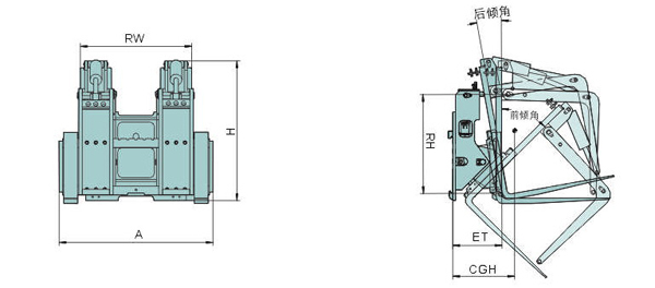 Xe nâng kẹp gỗ