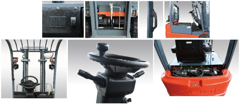 Tính năng xe nâng điện 3 bánh Tính năng xe nâng điện 3 bánh